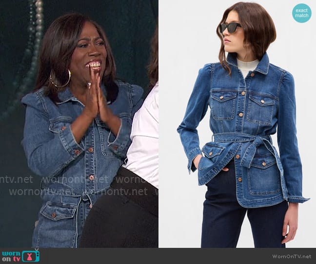 WornOnTV: Sheryl’s belted denim jacket on The Talk | Sheryl Underwood ...