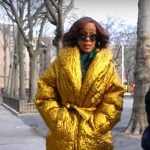 Gayle King’s gold coat on CBS Mornings