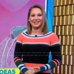 Ginger’s striped ribbed dress on Good Morning America