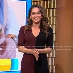 Ginger’s two tone v-neck dress on Good Morning America