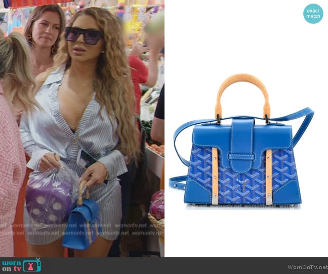 Goyard Structured Saigon Top Handle Bag worn by Larsa Pippen (Larsa Pippen) on The Real Housewives of Miami