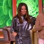 Gretta Monahan’s silver sequin top and skirt on The View