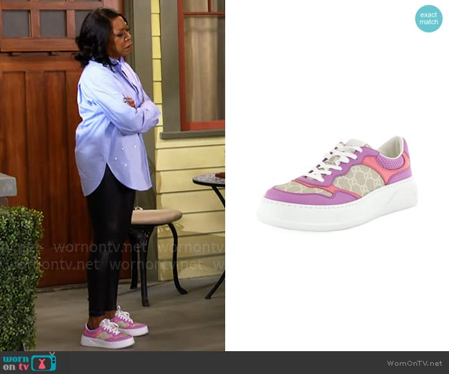 Gucci Dali Sneakers worn by Tina Butler (Tichina Arnold) on The Neighborhood