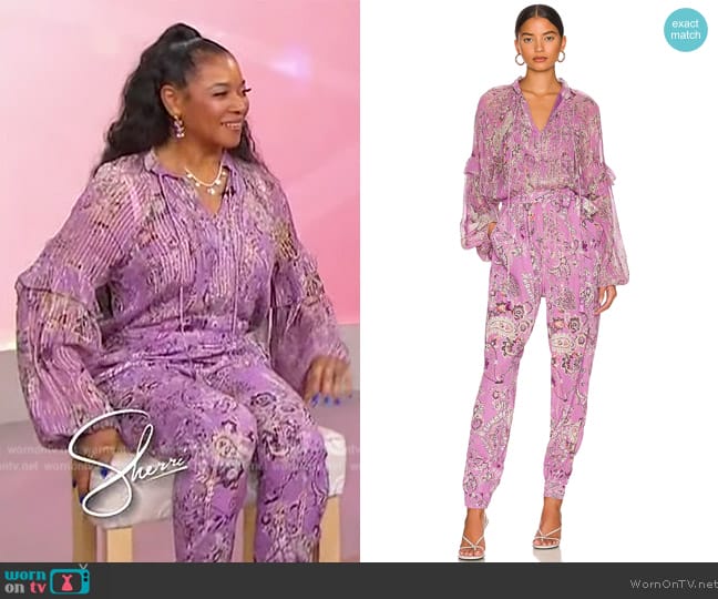 Hemant and Nandita Mavi Belted Jumpsuit worn by Tamala Jones on Sherri