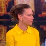 Hilary Swank’s yellow polo on The View