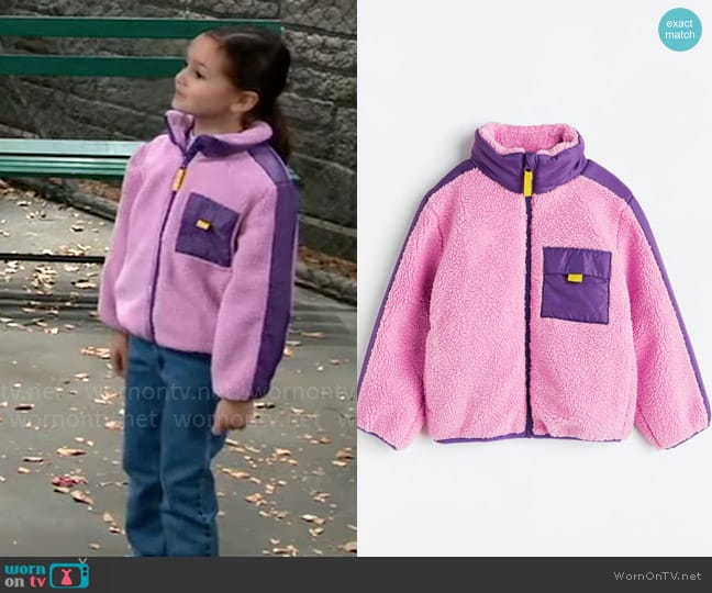 H&M Teddy Jacket worn by Donna Corinthos (Scarlett Spears) on General Hospital