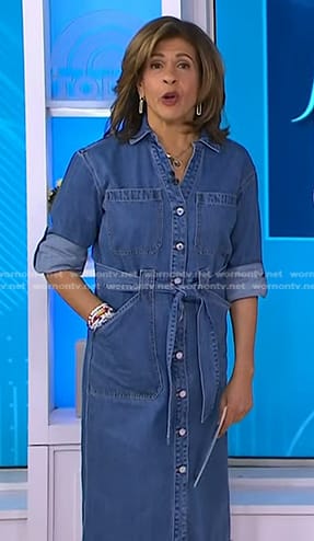 Hoda’s denim shirtdress on Today