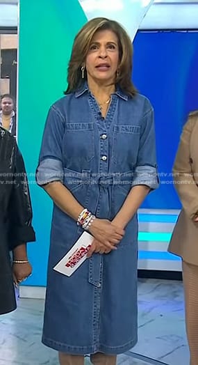 Hoda’s denim shirtdress on Today