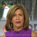 Hoda’s gold and grey drop earrings on Today