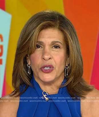 Hoda’s gold link earrings on Today