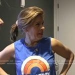 Hoda’s blue Good Vibes tank on Today