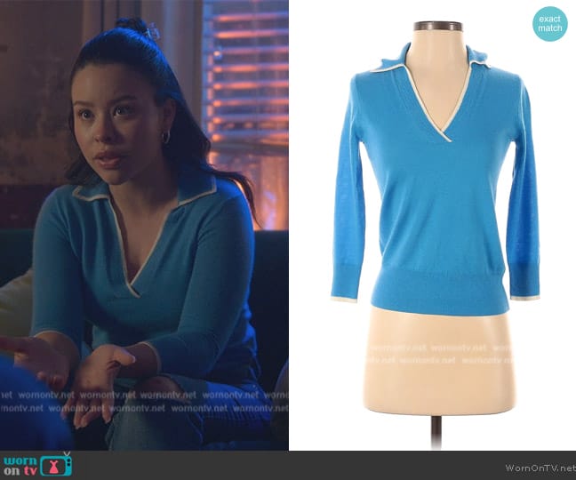 J. Crew Cashmere Pullover Sweater worn by Mariana Foster (Cierra Ramirez) on Good Trouble