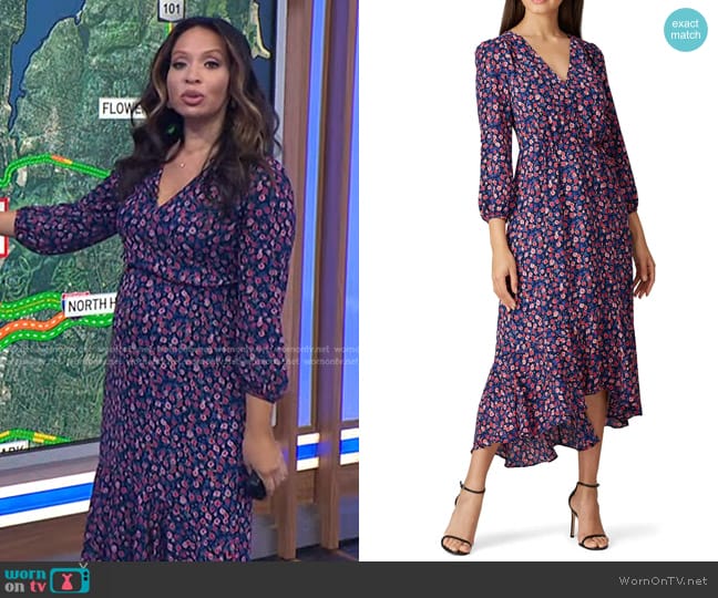 J. Crew Ramea Floral Dress worn by Adelle Caballero on Today