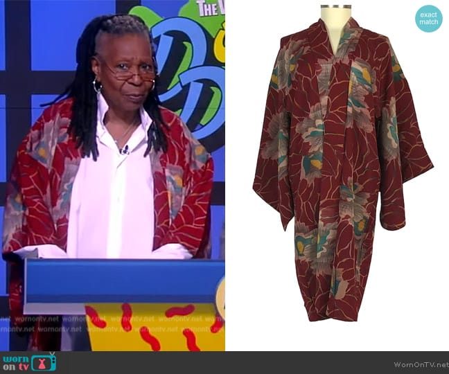 Yuki Couture Japanese Haori worn by Whoopi Goldberg on The View