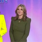 Jenna’s khaki green sheath dress on Today