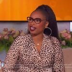 Jennifer’s leopard print dress on The Jennifer Hudson Show