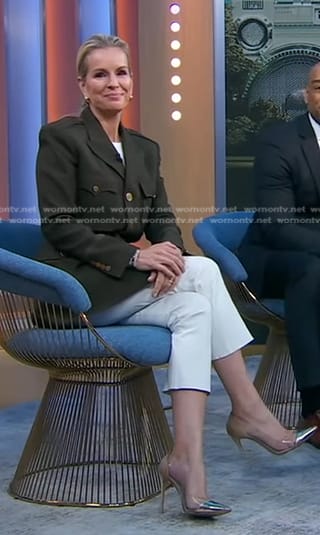 Jennifer's khaki military jacket on Good Morning America