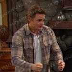 Johnny’s plaid shirt on Days of our Lives