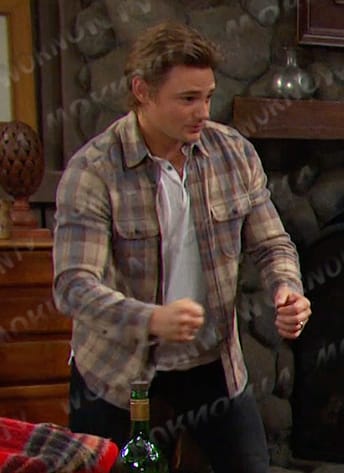 Johnny's plaid shirt on Days of our Lives