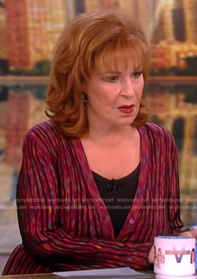 Joy’s pink marled cardigan on The View