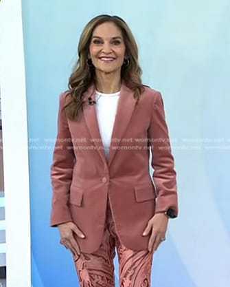 Joy's pink velvet blazer on Today