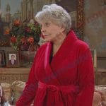 Julie’s red velvet robe on Days of our Lives