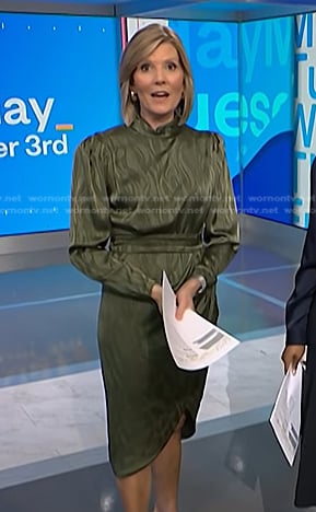 Kate’s green satin dress on NBC News Daily