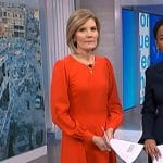 Kate’s red long sleeve dress on NBC News Daily