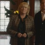 Katherine’s tweed metallic jacket on Death and Other Details