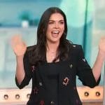 Katie Lee’s black embellished blazer on Sherri