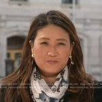 Katie Phang’s skull print scarf on NBC News Daily