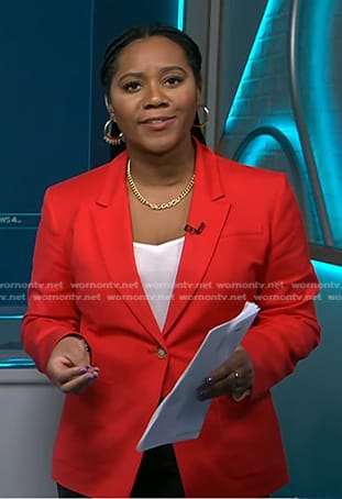 Kay’s red blazer on NBC News Daily