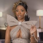 Keiarna’s confessional bow top and skirt on The Real Housewives of Potomac