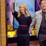 Kelly’s black midi dress on Live with Kelly and Ryan