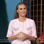 Keltie’s pink embellished mini dress on E! News