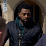 Kevin’s honeycomb quilted bomber jakcet on Chicago PD