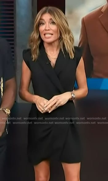 Kit’s black mini blazer dress on Access Hollywood