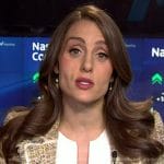 Kristina’s green tweed blazer on NBC News Daily