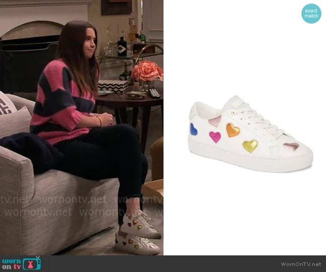 Kurt Geiger Rainbow Shop Lane Sneaker worn by Grace Kearney (Sofia Capanna) on Extended Family