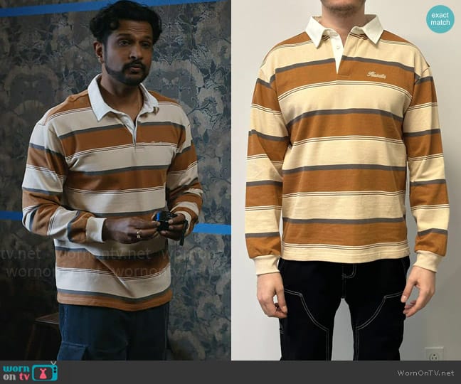 Kuwalla Rugby Shirt worn by Jay (Utkarsh Ambudkar) on Ghosts