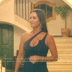 Kyle’s black asymmetric dress on The Real Housewives of Beverly Hills