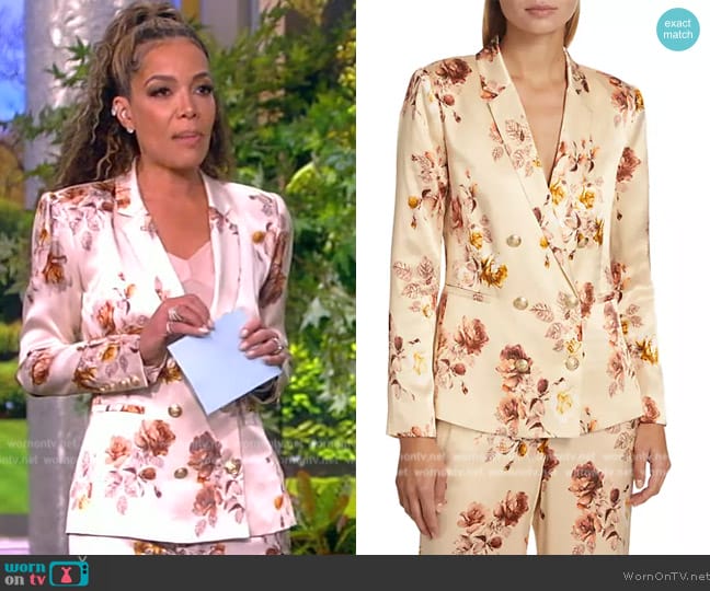 Sunny’s floral print blazer on The View