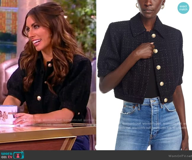 L'Agence Cove Tweed Jacket worn by Alyssa Farah Griffin on The View