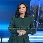 Laura’s green long sleeve mini dress on Today