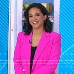 Laura’s pink double breasted blazer on Today