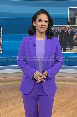 Laura’s purple suit on Today