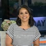 Laura’s white striped tee on Today