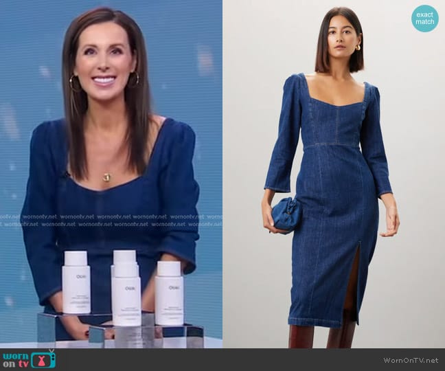 Le Jean Tallulah Dress worn by Sarah Eggenberger on Good Morning America