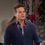 Leo’s blue cardigan on Days of our Lives