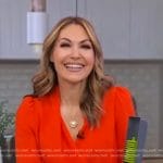 Lori’s red wrap blouse on Good Morning America